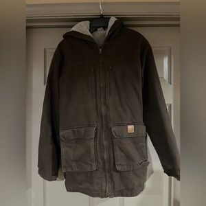 Youth Carhartt Sherpa Lined Parka Jacket